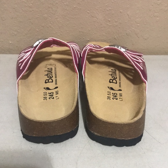 Birkenstock Betula Granada Metallic Pink Sandals L7 M5 - Picture 4 of 9